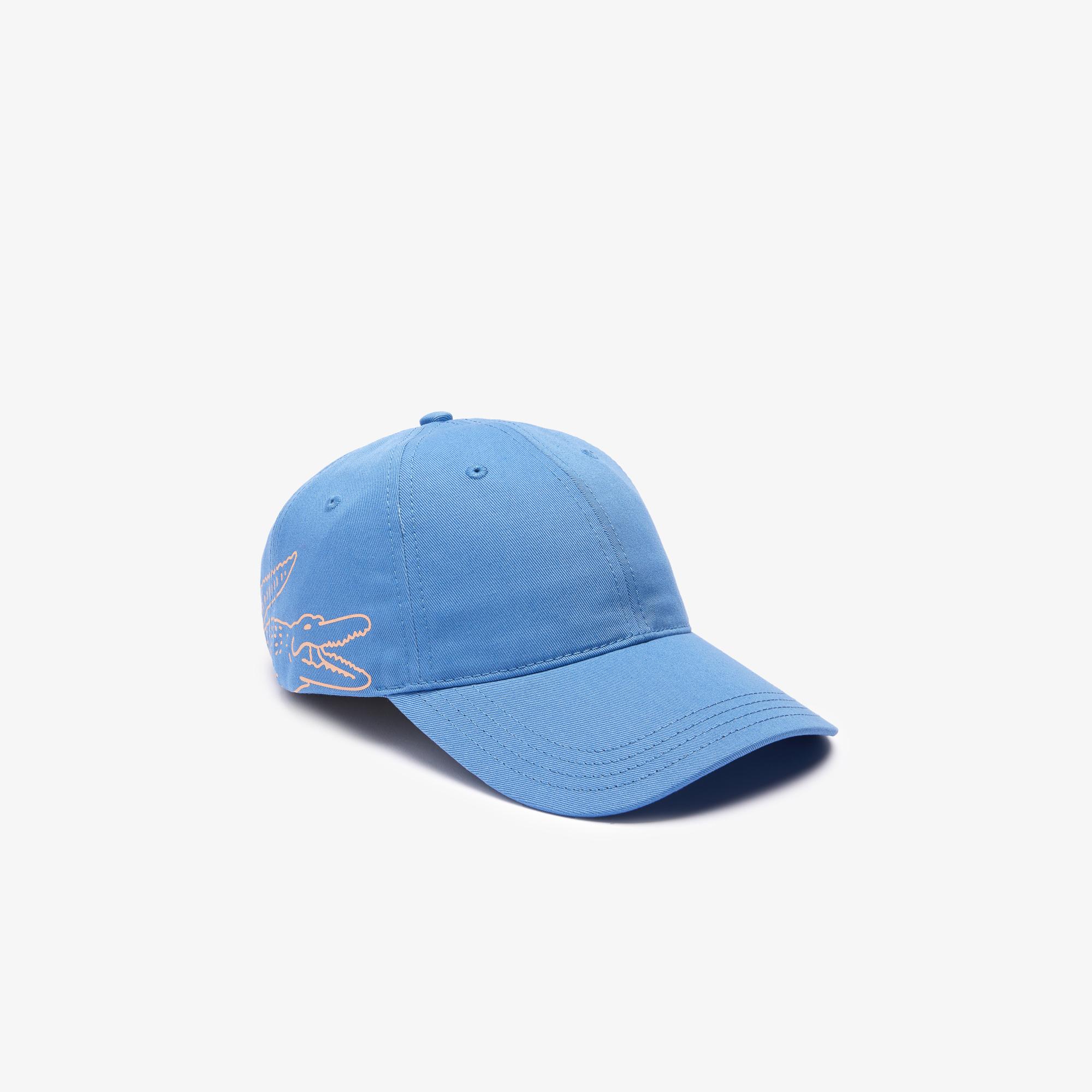 Lacoste Erkek Baskılı Mavi Şapka. 1