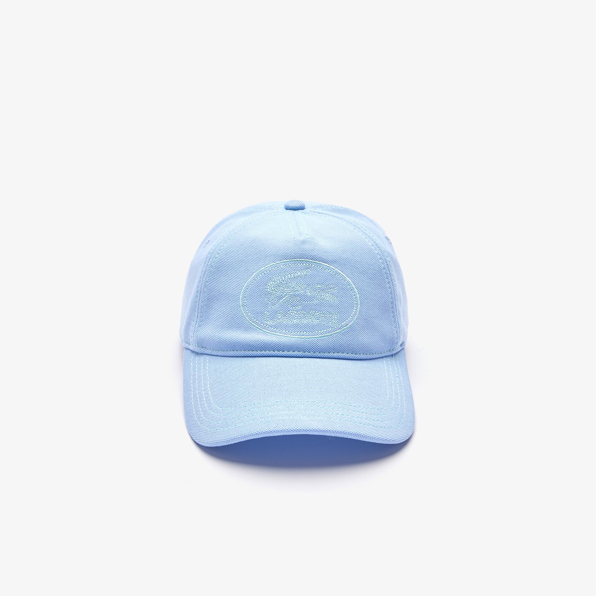 Lacoste Erkek Nakışlı Mavi Şapka. 4
