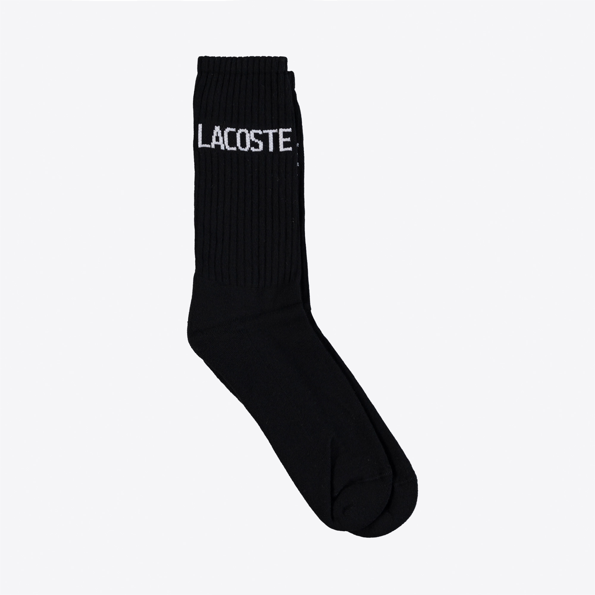 Lacoste Unisex Baskılı Siyah Çorap. 1