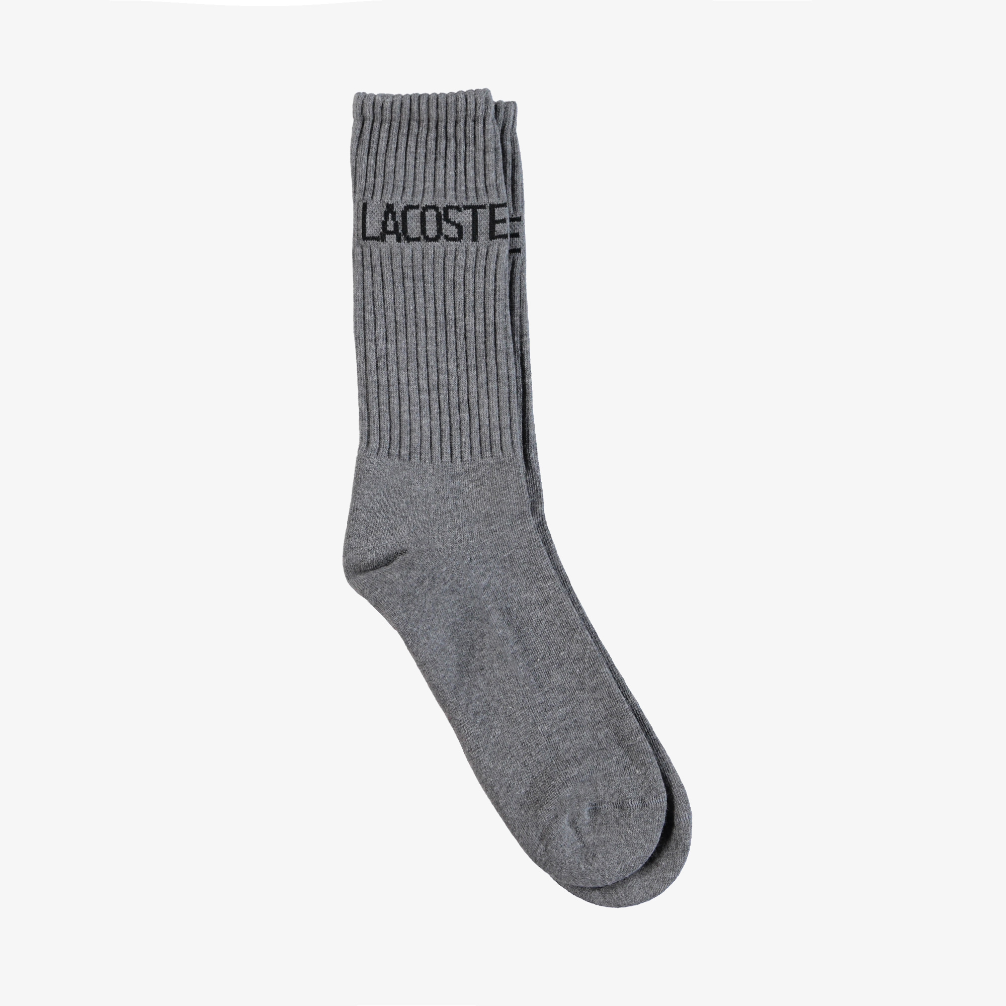 Lacoste Unisex Baskılı Gri Çorap. 2
