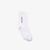 Lacoste L!VE Unisex Uzun Baskılı Beyaz ÇorapBeyaz