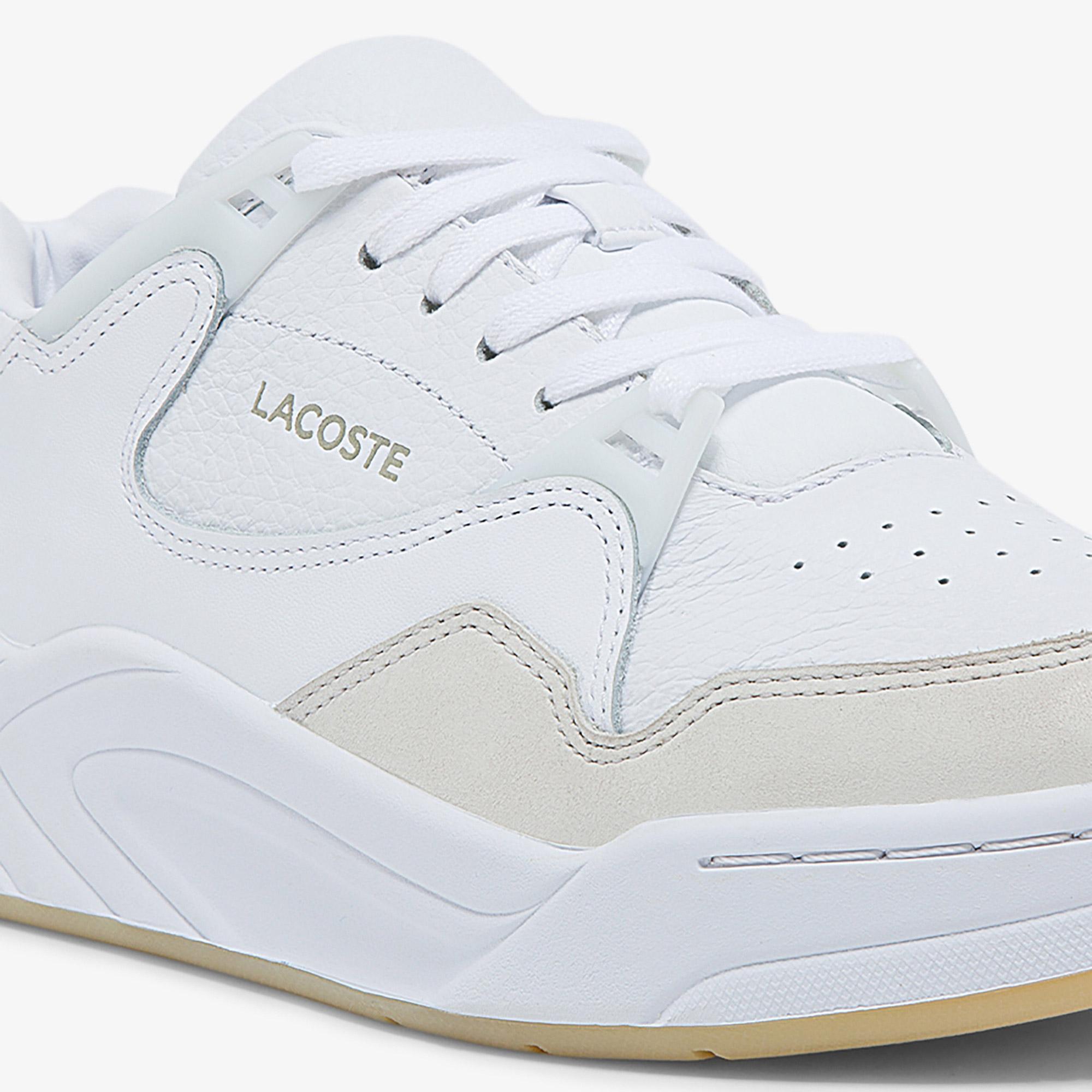 Lacoste Court Slam 0121 1 Sfa Kadın Deri Beyaz Sneaker. 7