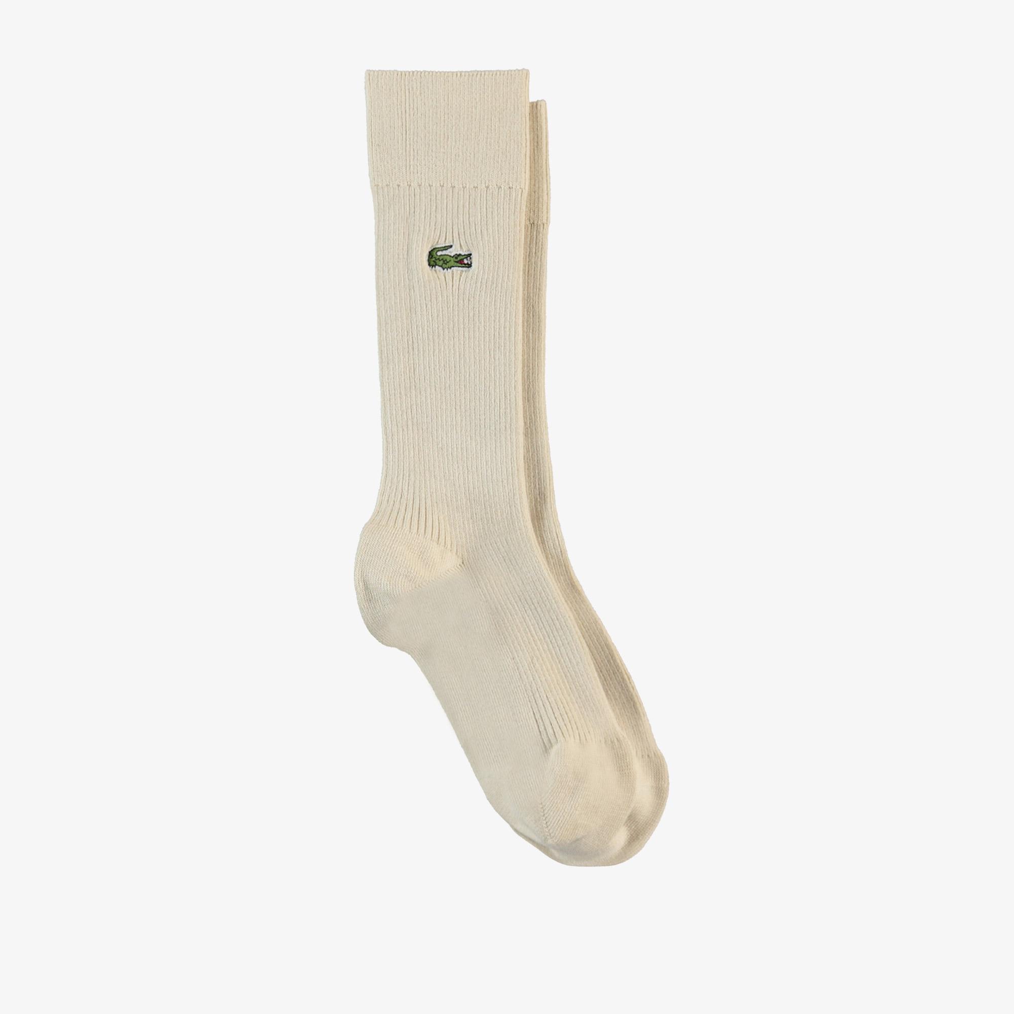 Lacoste Heritage Erkek Uzun Çizgili 3'lü Renkli Çorap. 5