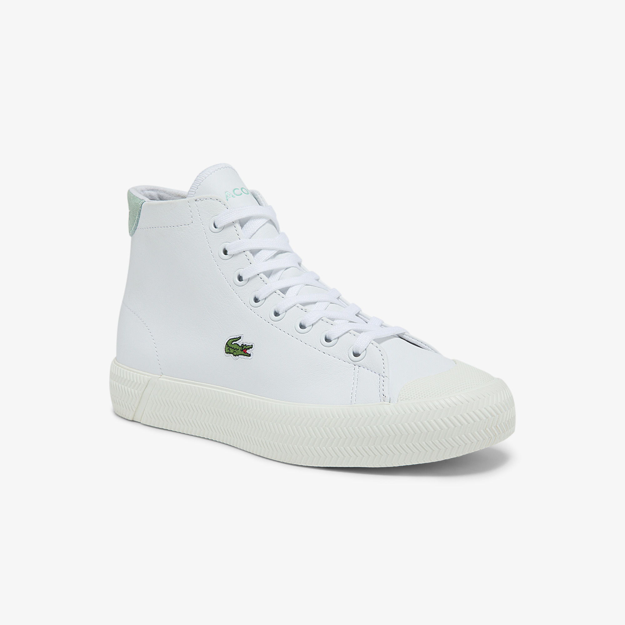 Lacoste Gripshot Mid 0321 1 Cfa Kadın Deri Beyaz Sneaker. 3