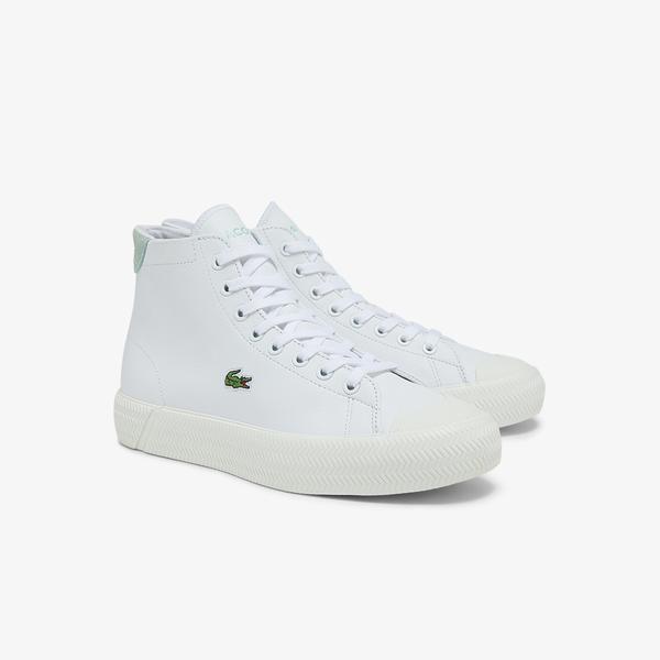 Lacoste Gripshot Mid 0321 1 Cfa Kadın Deri Beyaz Sneaker