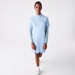 Lacoste Kadın Regular Fit Kısa Kollu Polo Yaka Mavi Elbise