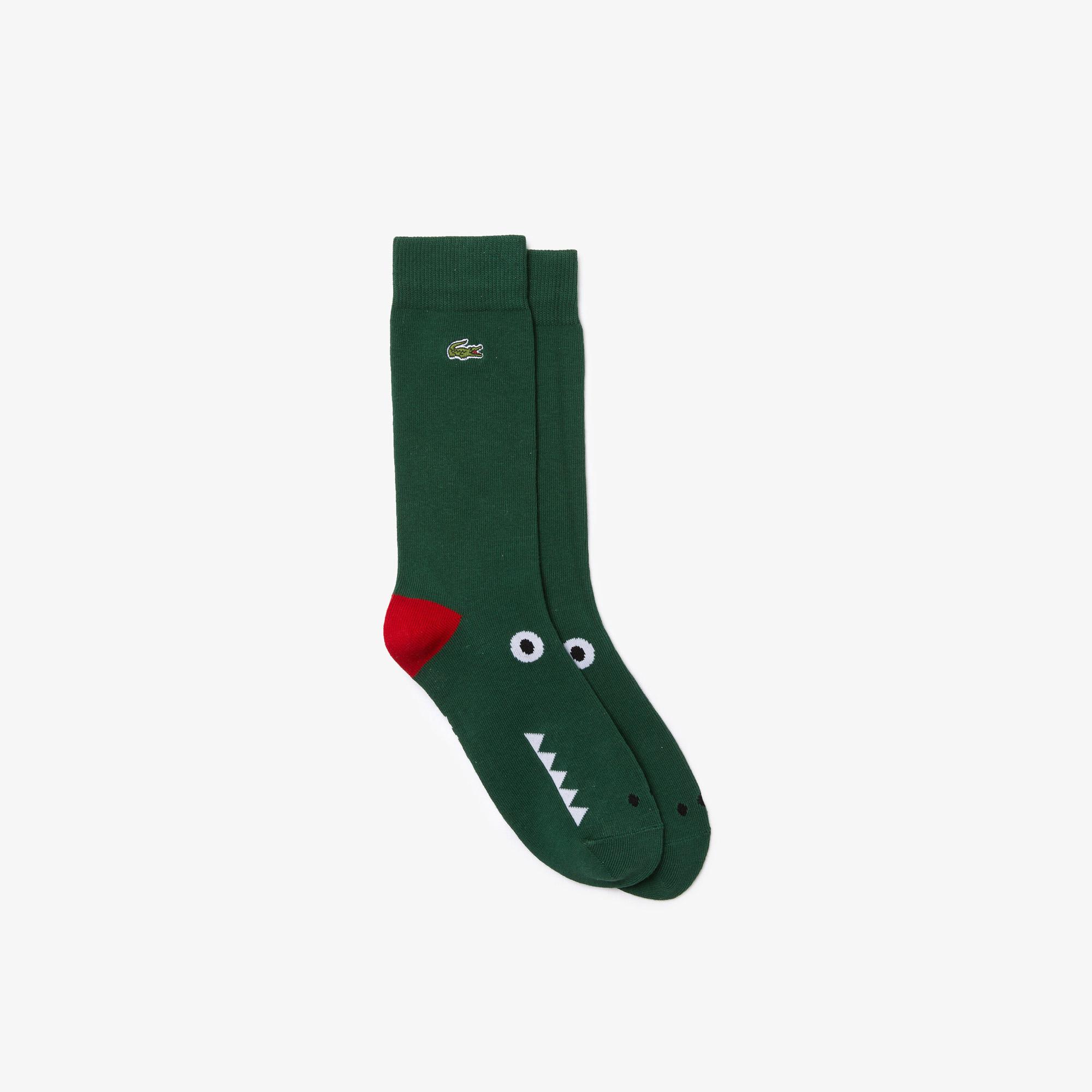 Lacoste Erkek Uzun Desenli Yeşil Çorap