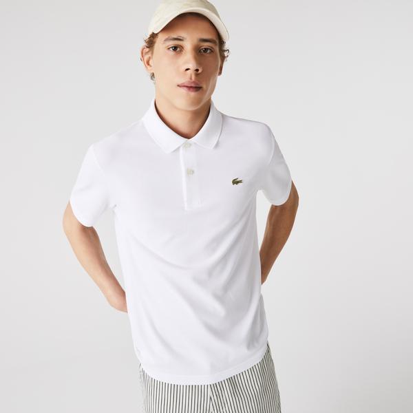 Lacoste L!VE Unisex Relaxed Fit Beyaz Polo