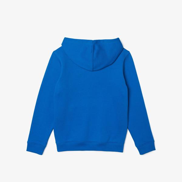 Lacoste Erkek Çocuk Kapüşonlu Mavi Sweatshirt