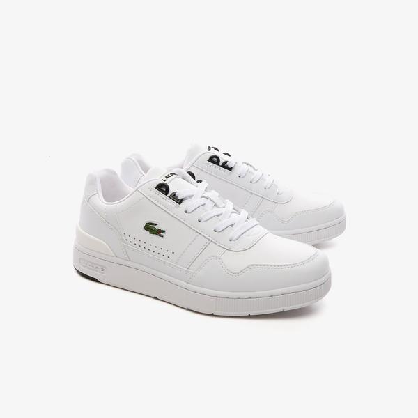 Lacoste T-Clip Kadın Deri Beyaz Sneaker