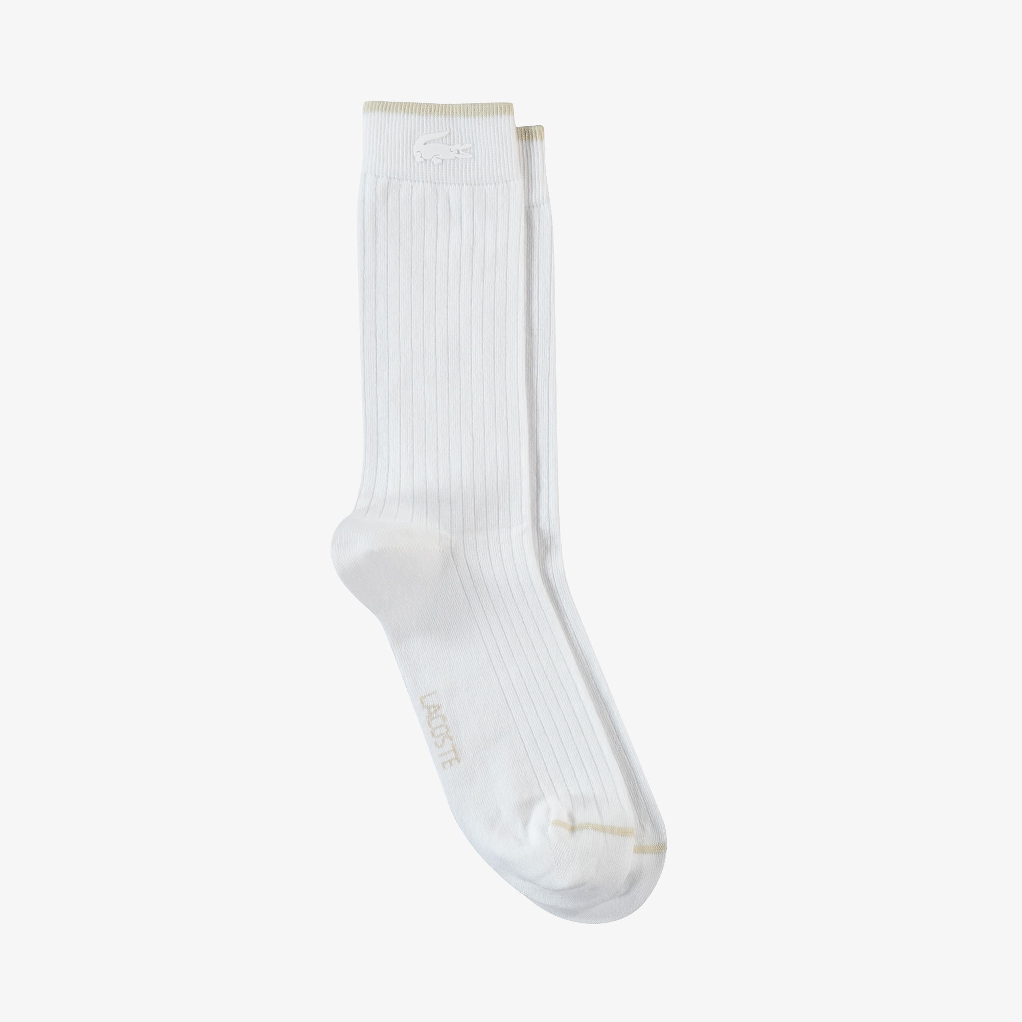 Lacoste Unisex Uzun Beyaz Çorap. 1