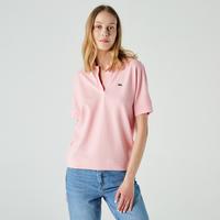 Lacoste Kadın Relaxed Fit Lacivert Polo7SY