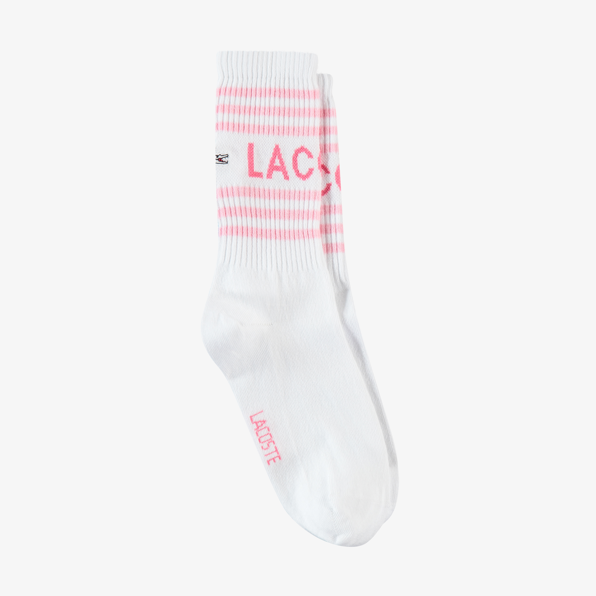 Lacoste Kadın Baskılı Beyaz Çorap. 1