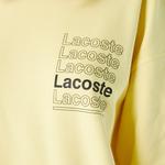 Lacoste L!VE Erkek Relaxed Fit Bisiklet Yaka Baskılı Sarı Sweatshirt