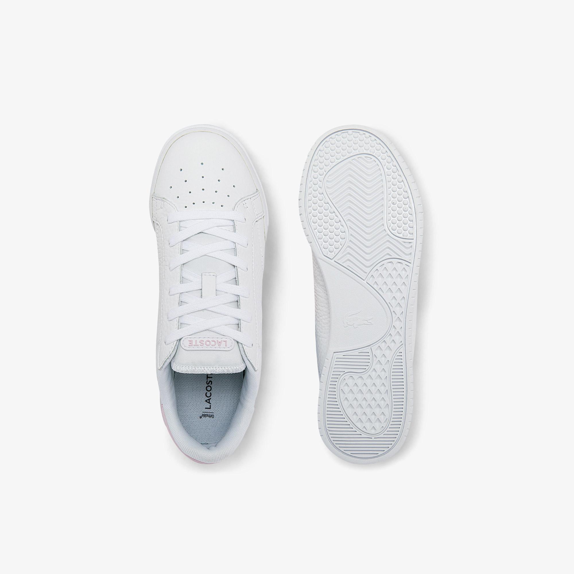 Lacoste SPORT Kadın Twin Serve Deri Açık Beyaz Sneaker. 5