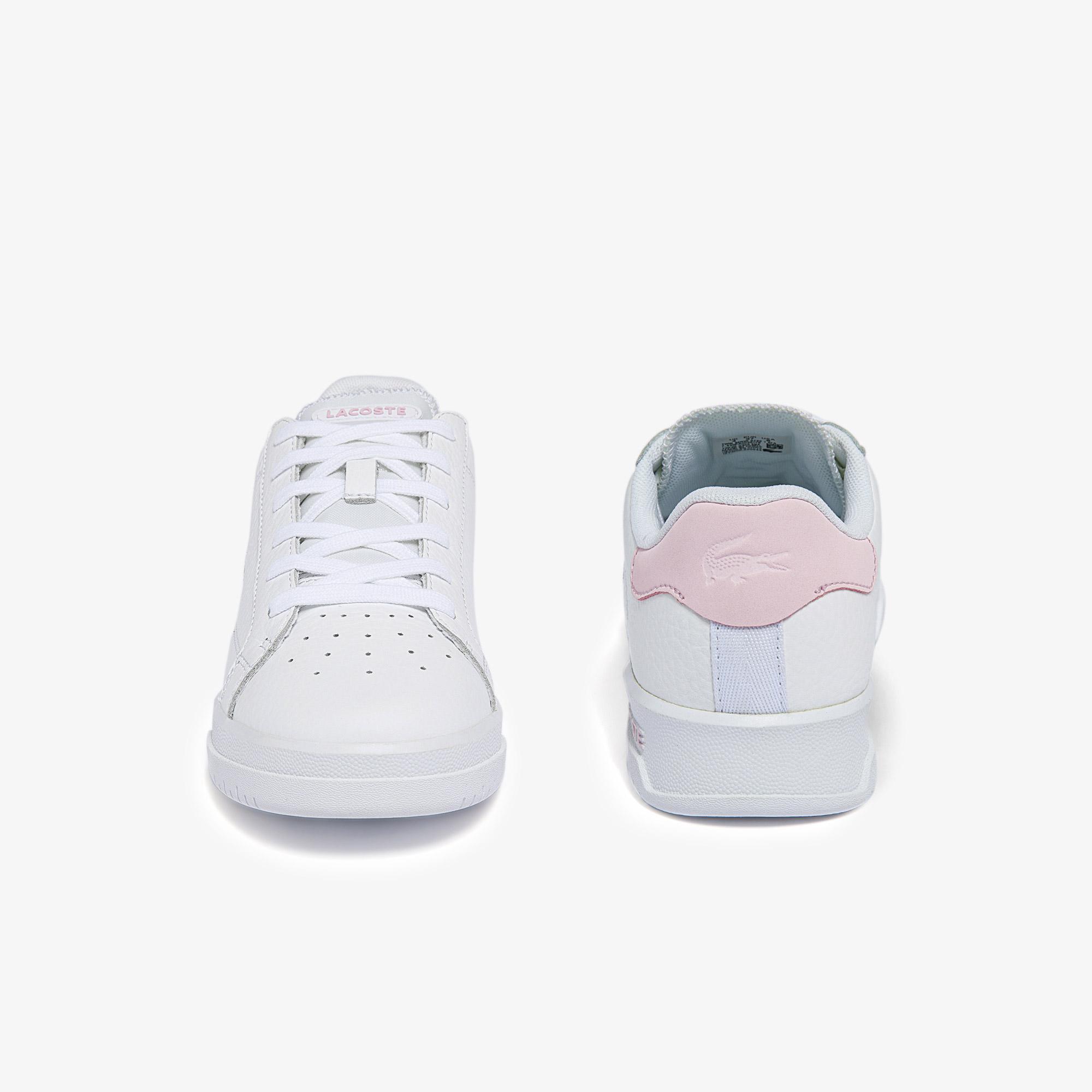 Lacoste SPORT Kadın Twin Serve Deri Açık Beyaz Sneaker. 6