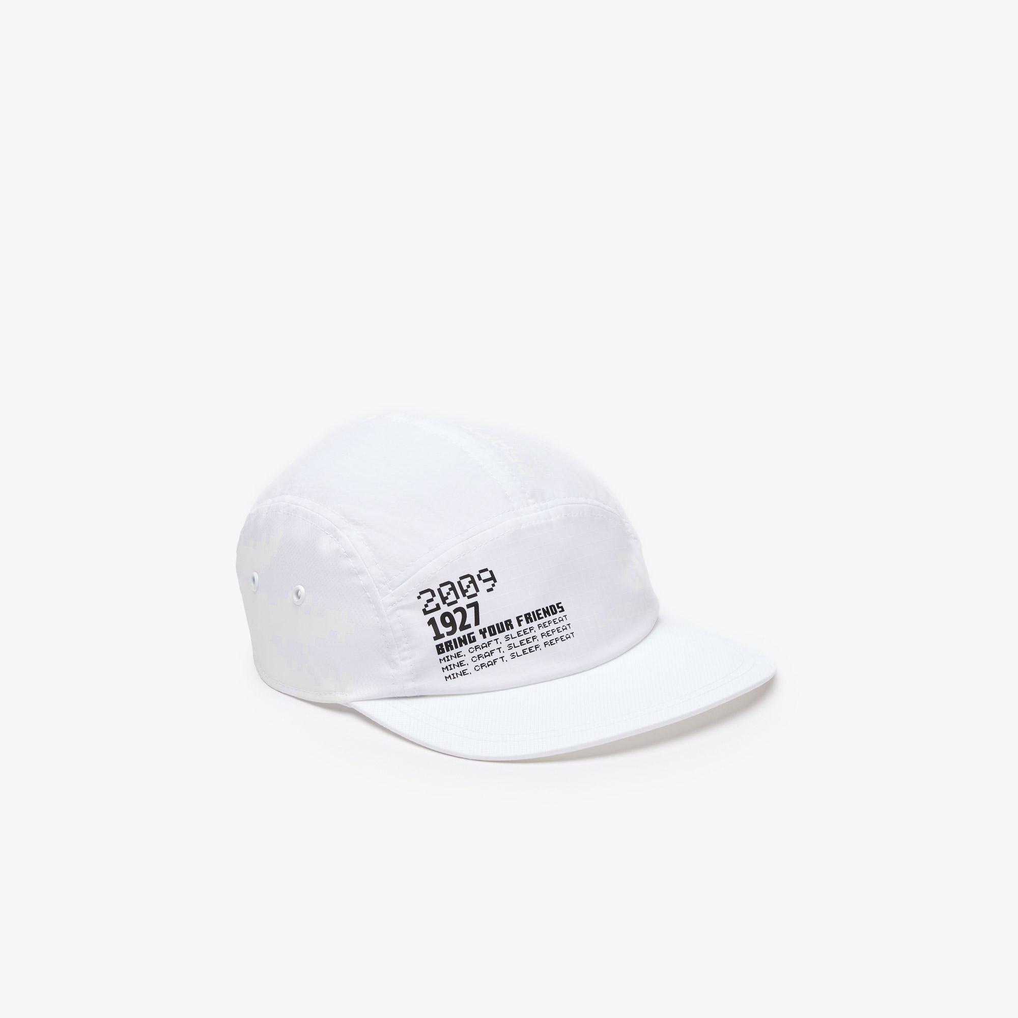 Lacoste X Minecraft Unisex Baskılı Beyaz Şapka. 1
