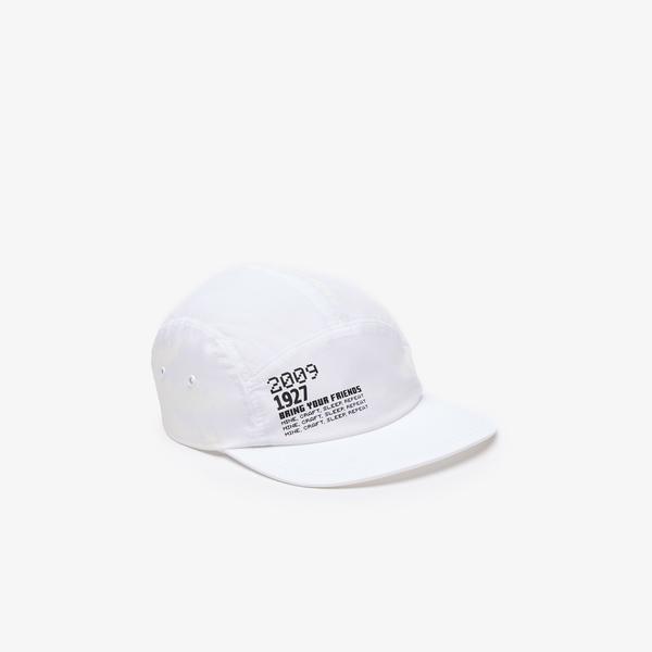 Lacoste X Minecraft Unisex Baskılı Beyaz Şapka