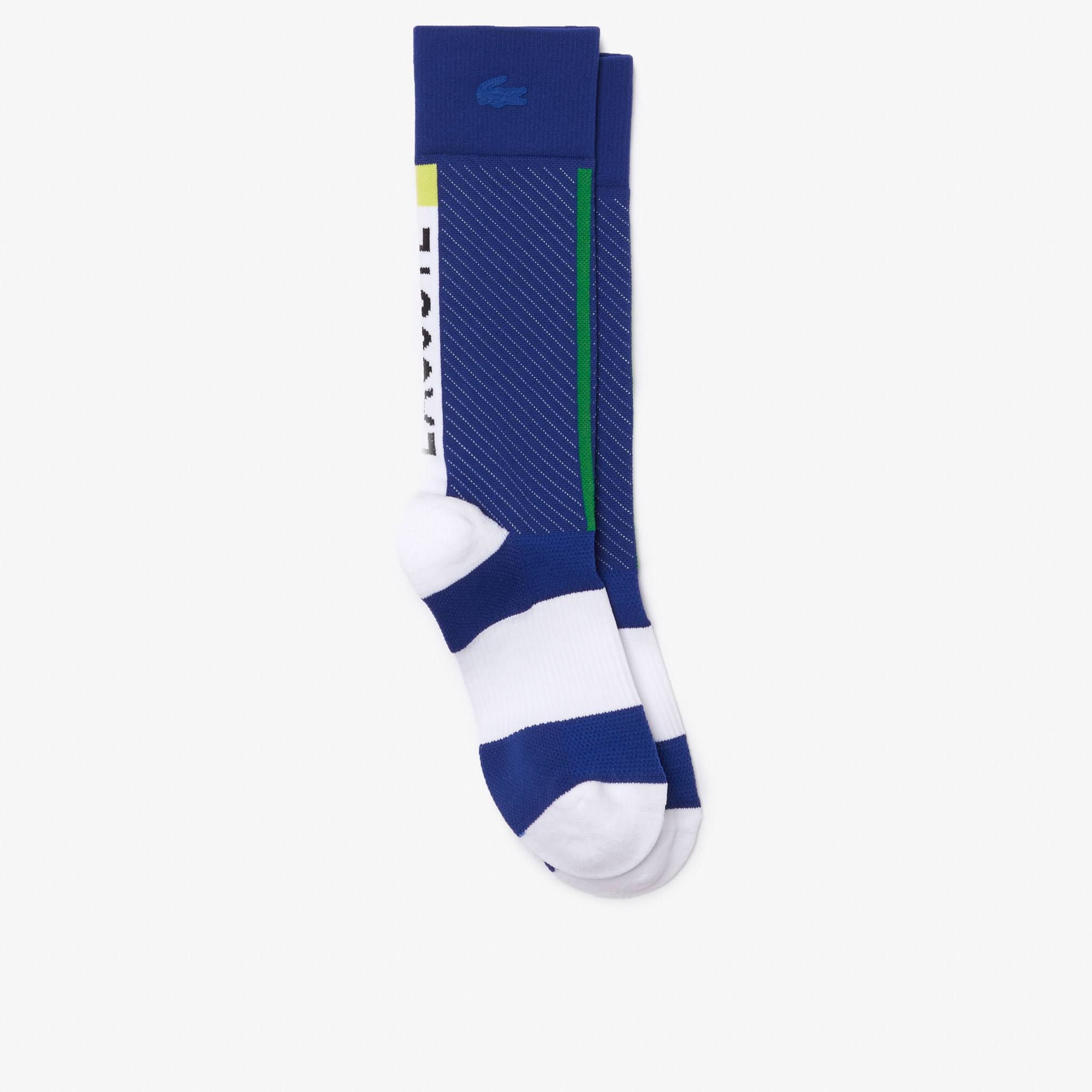 Lacoste SPORT Active Erkek Uzun Renk Bloklu Lacivert Çorap. 1