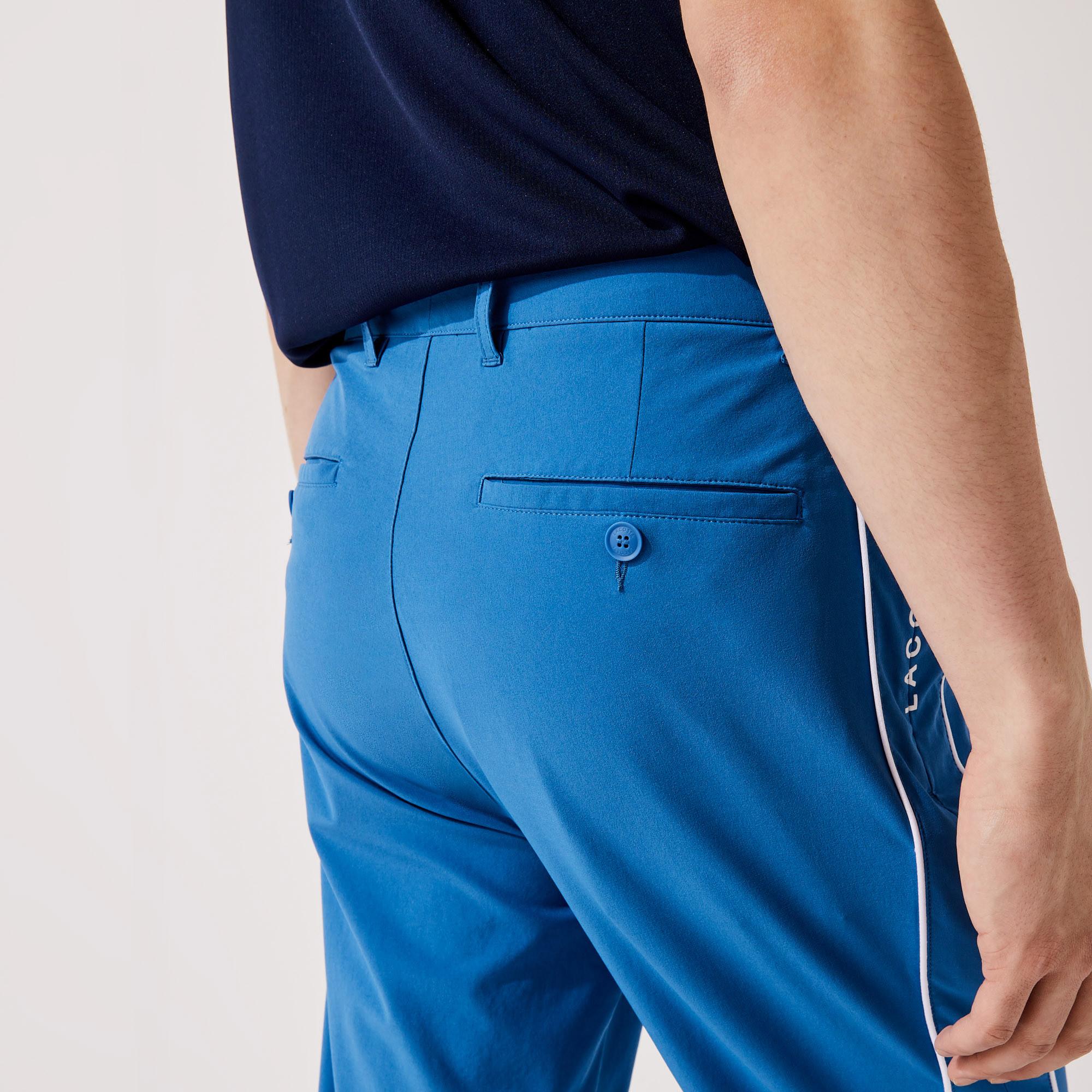 Lacoste SPORT Erkek Regular Fit Baskılı Mavi Pantolon. 6