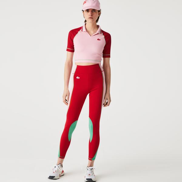 Lacoste SPORT Kadın Slim Fit Açık Kırmızı Polo