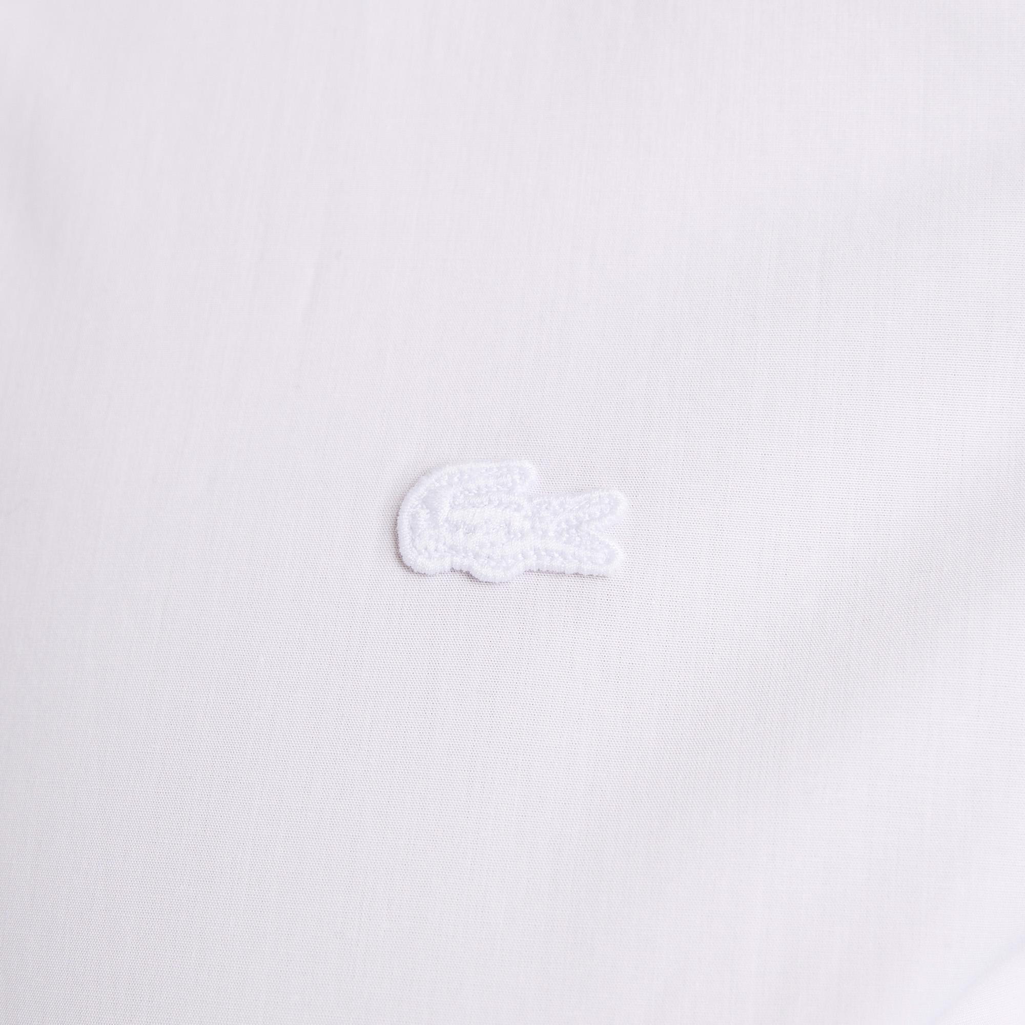 Lacoste Kadın Slim Fit Beyaz Gömlek. 6