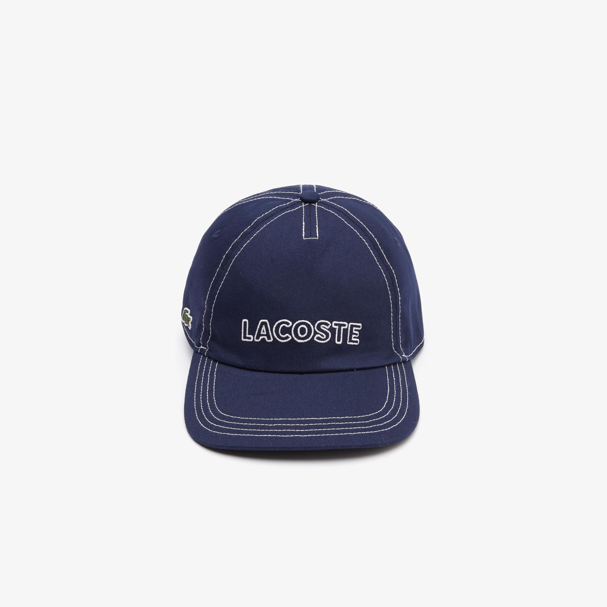 Lacoste Erkek Baskılı Lacivert Şapka. 4