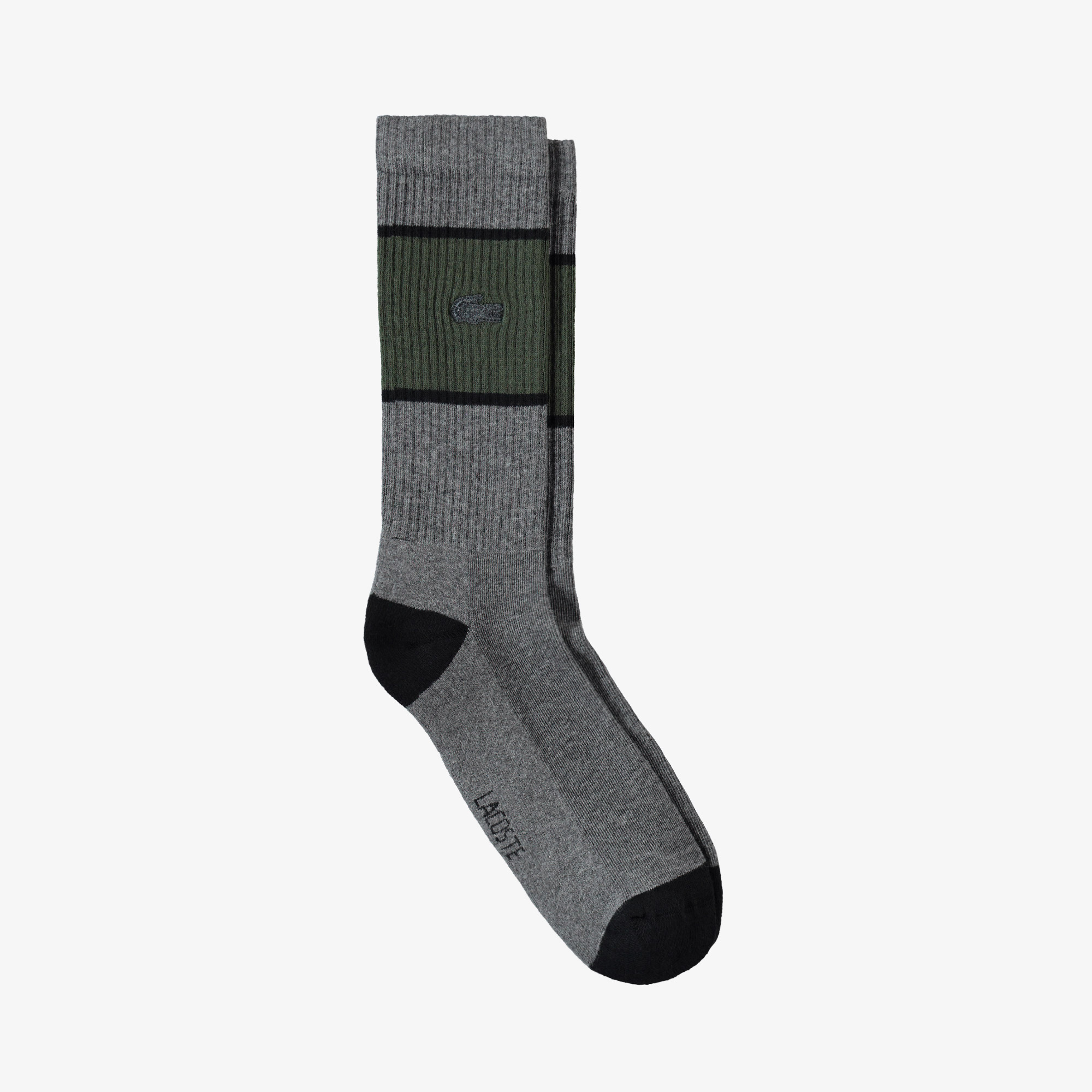 Lacoste Erkek Renk Bloklu Gri Çorap. 1