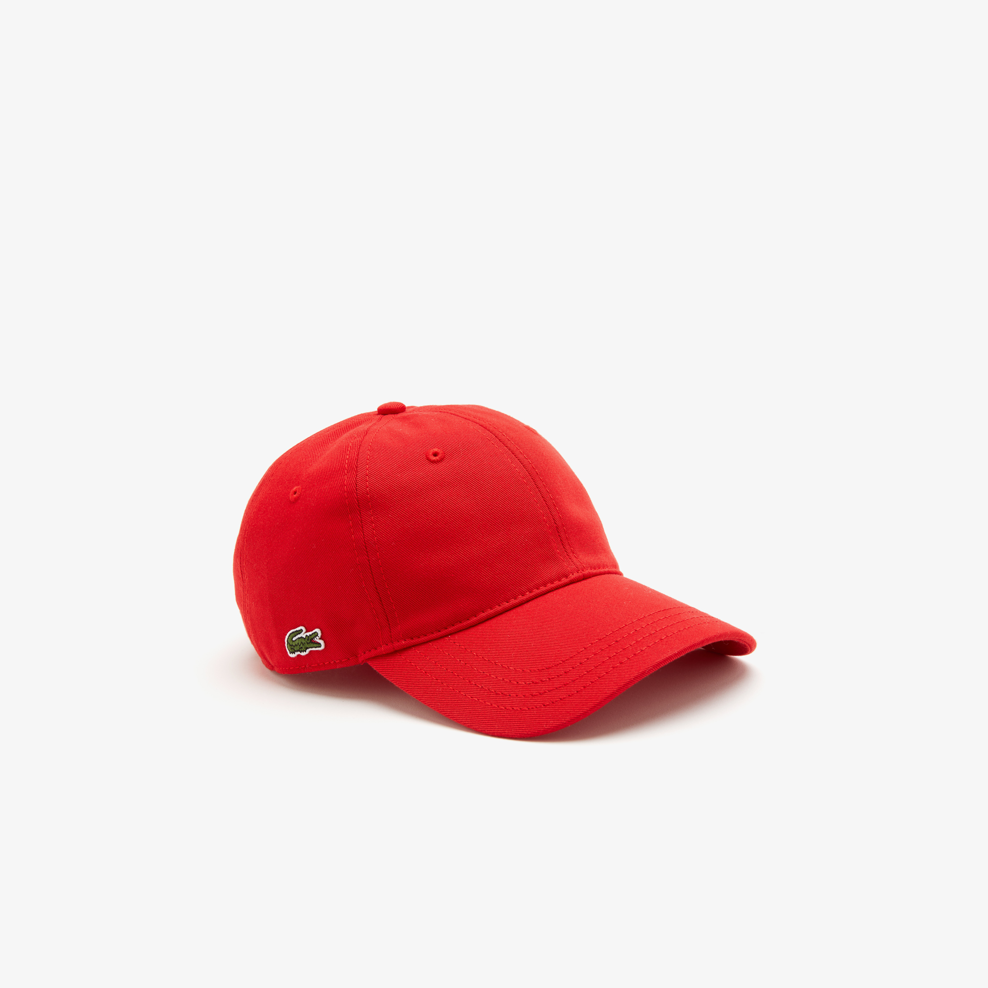 Lacoste Unisex Organik Pamuk Kırmızı Şapka. 1